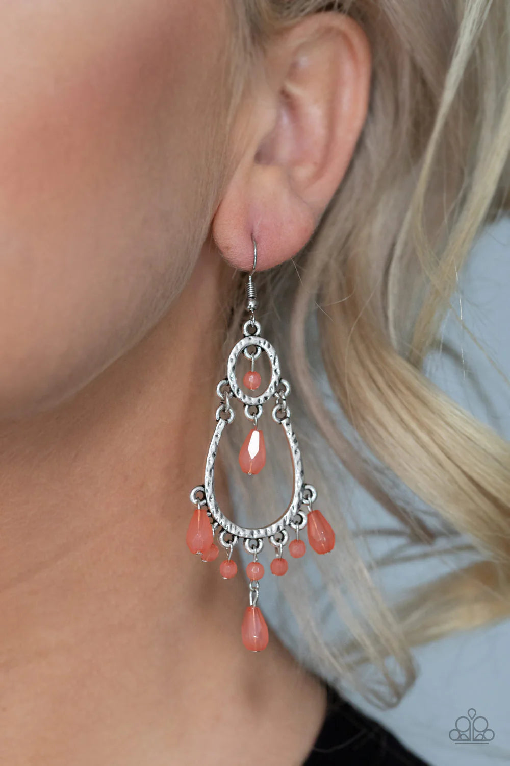 Paparazzi Summer Sorbet Orange Earrings