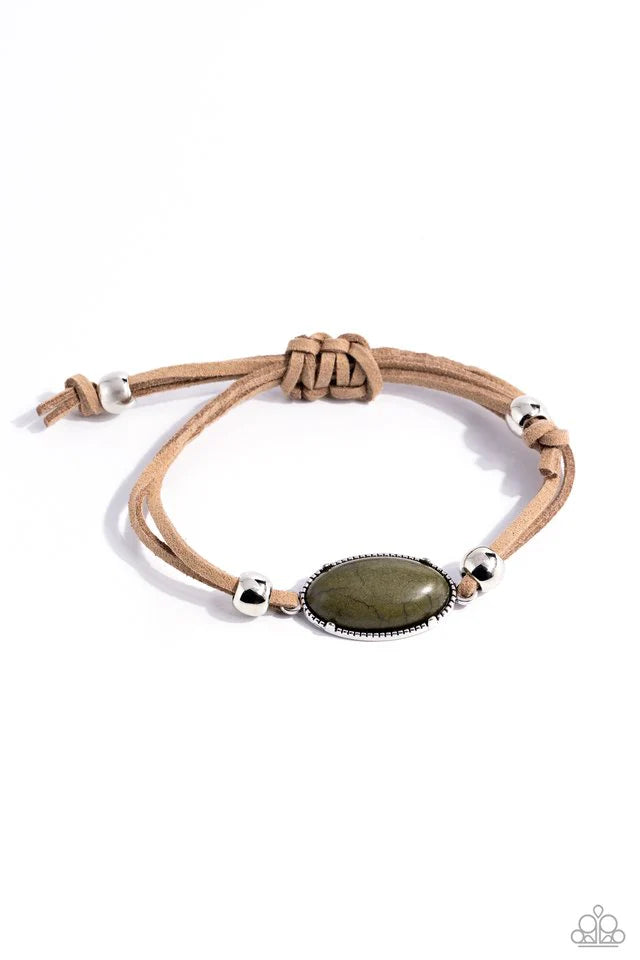 Paparazzi Bracelet ~ Desertscape Drive - Green Urban