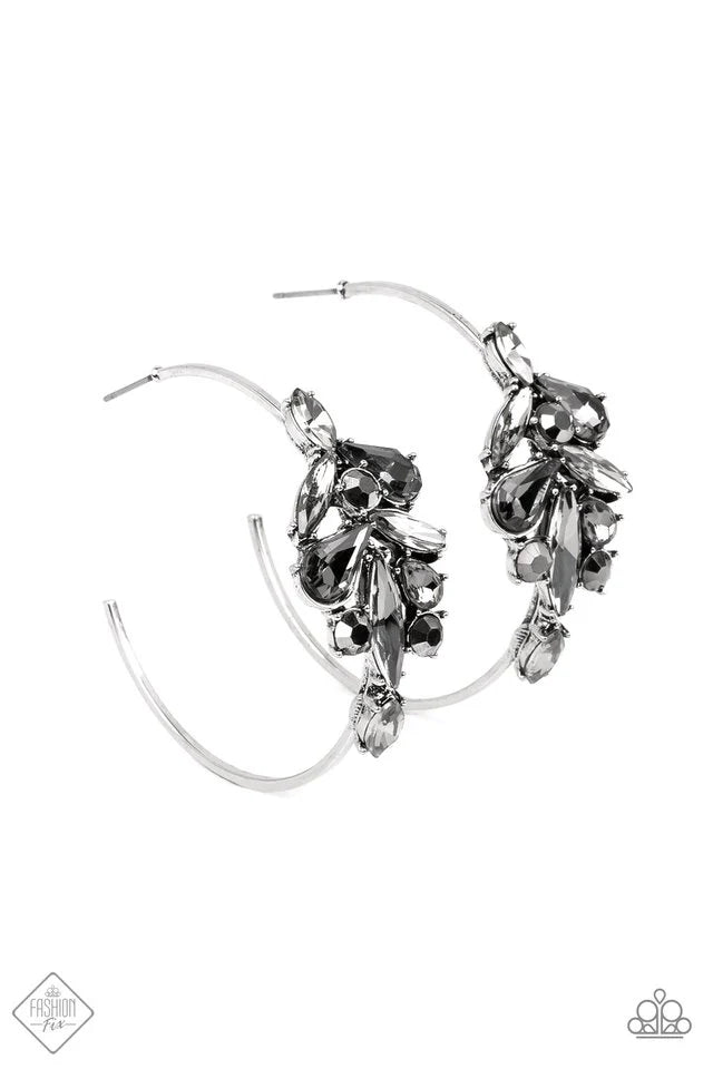 Paparazzi Earring Arctic Attitude Silver Earrings