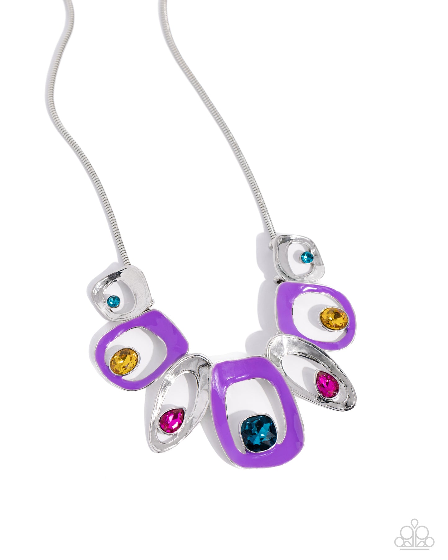 Paparazzi Poetically Painted Purple Necklace