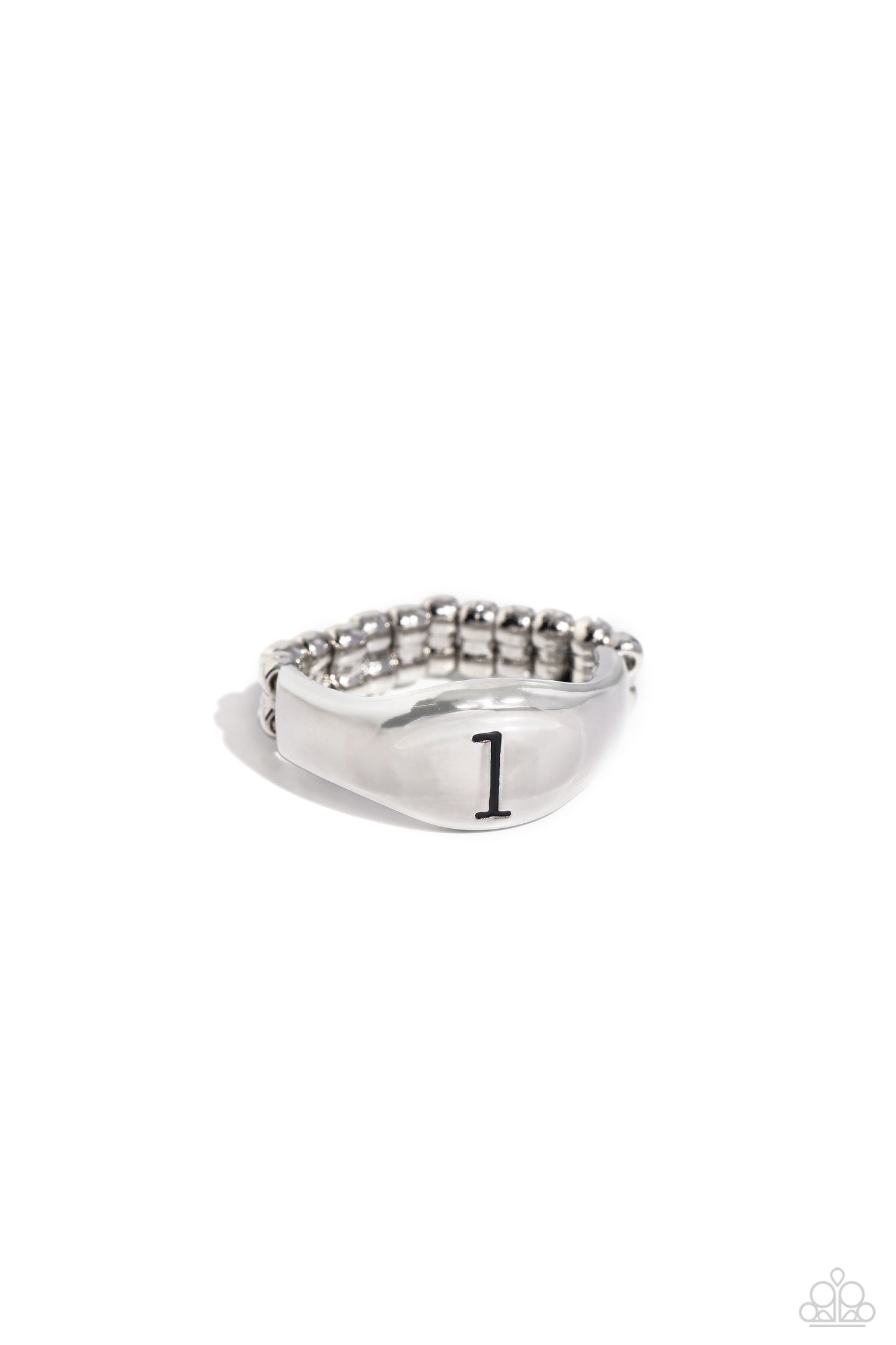 Paparazzi Monogram Memento Letter-L Silver  Ring