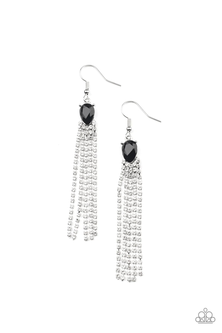 Drop-Dead Dainty - Black - Paparazzi Earrings