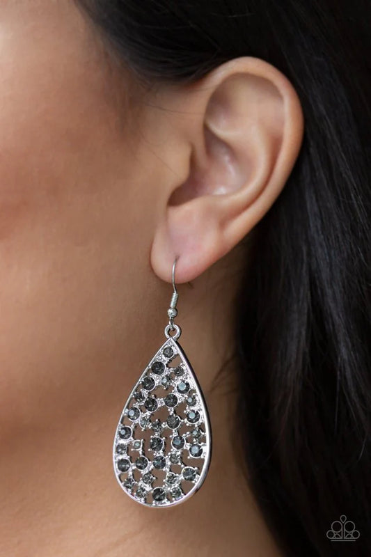 Paparazzi Call Me Ms. Universe Silver Earrings