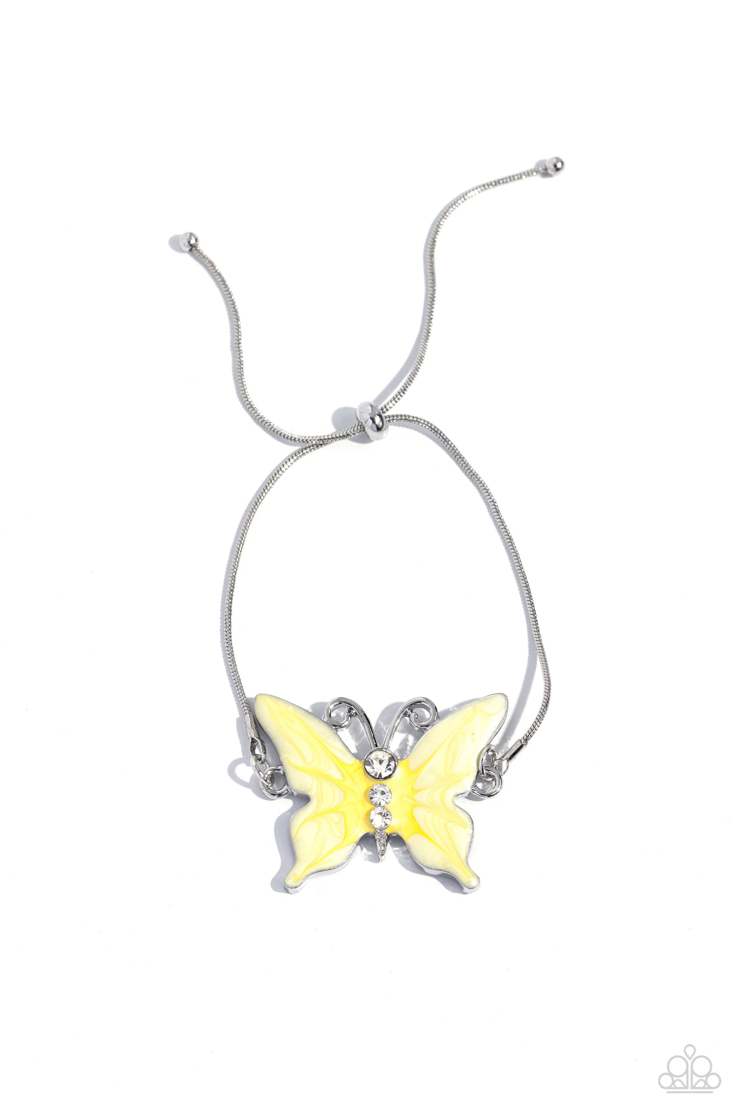 Paparazzi Aerial Adornment - Yellow Bracelet