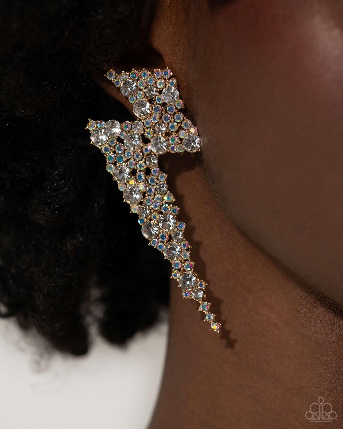 Paparazzi - Electric Effulgence - Gold Earrings