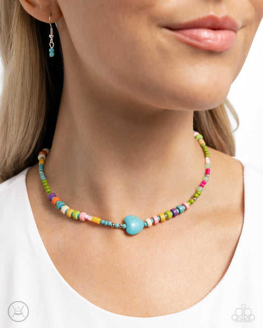 Paparazzi Y2K Energy Blue Necklace