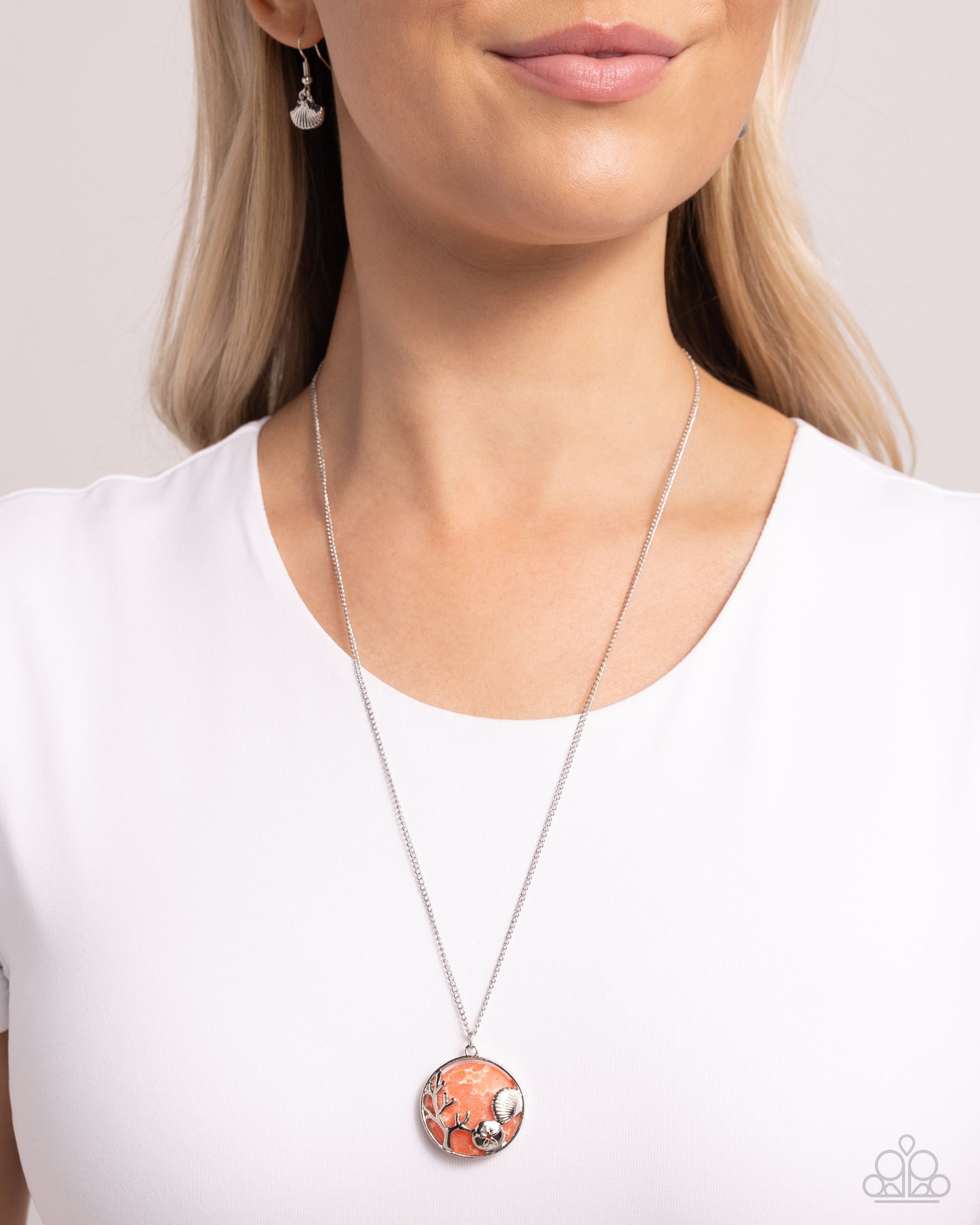 Paparazzi - Opulent Ostentation - Orange Necklace