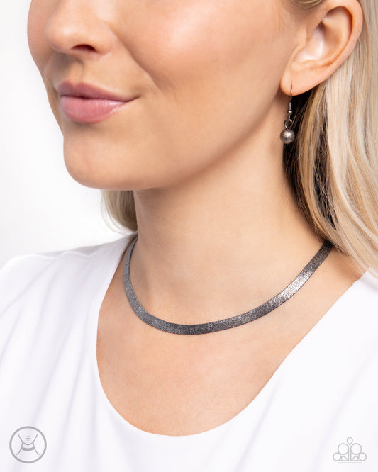 Simply Scintillating - Black - Paparazzi Necklace-Choker