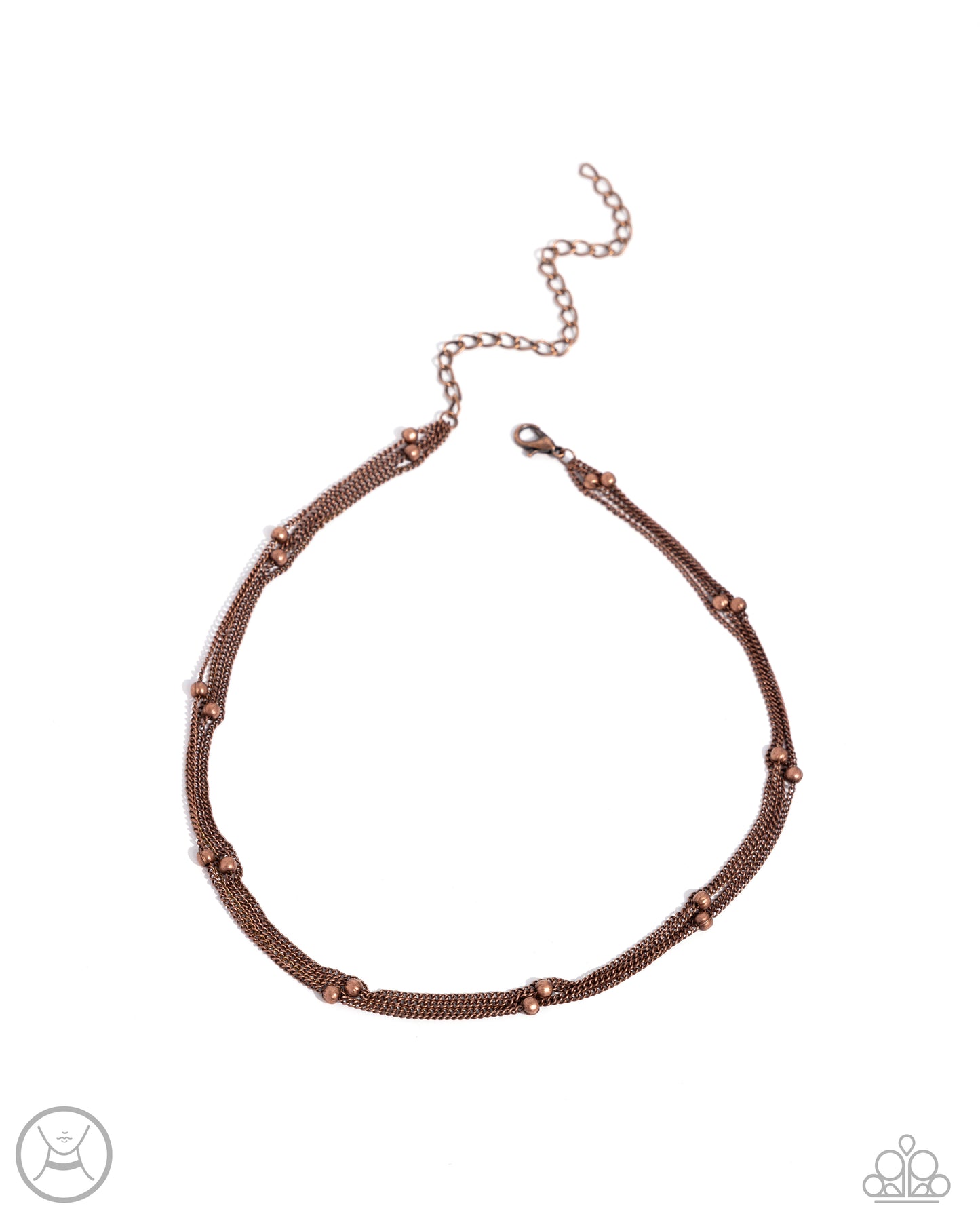 Paparazzi - Satellite Strands - Copper Necklace