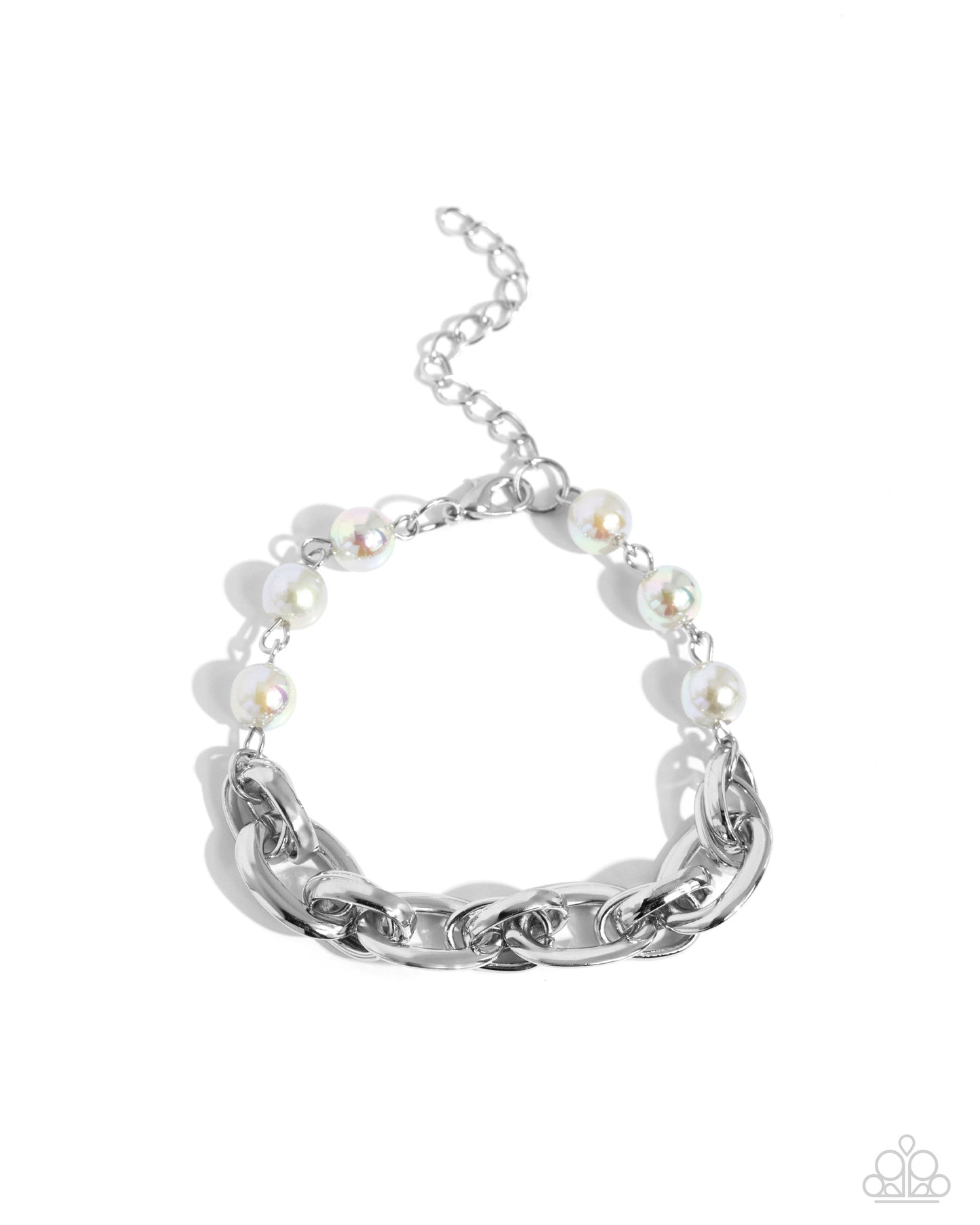 Paparazzi - Pearl Pairing - Silver Bracelet