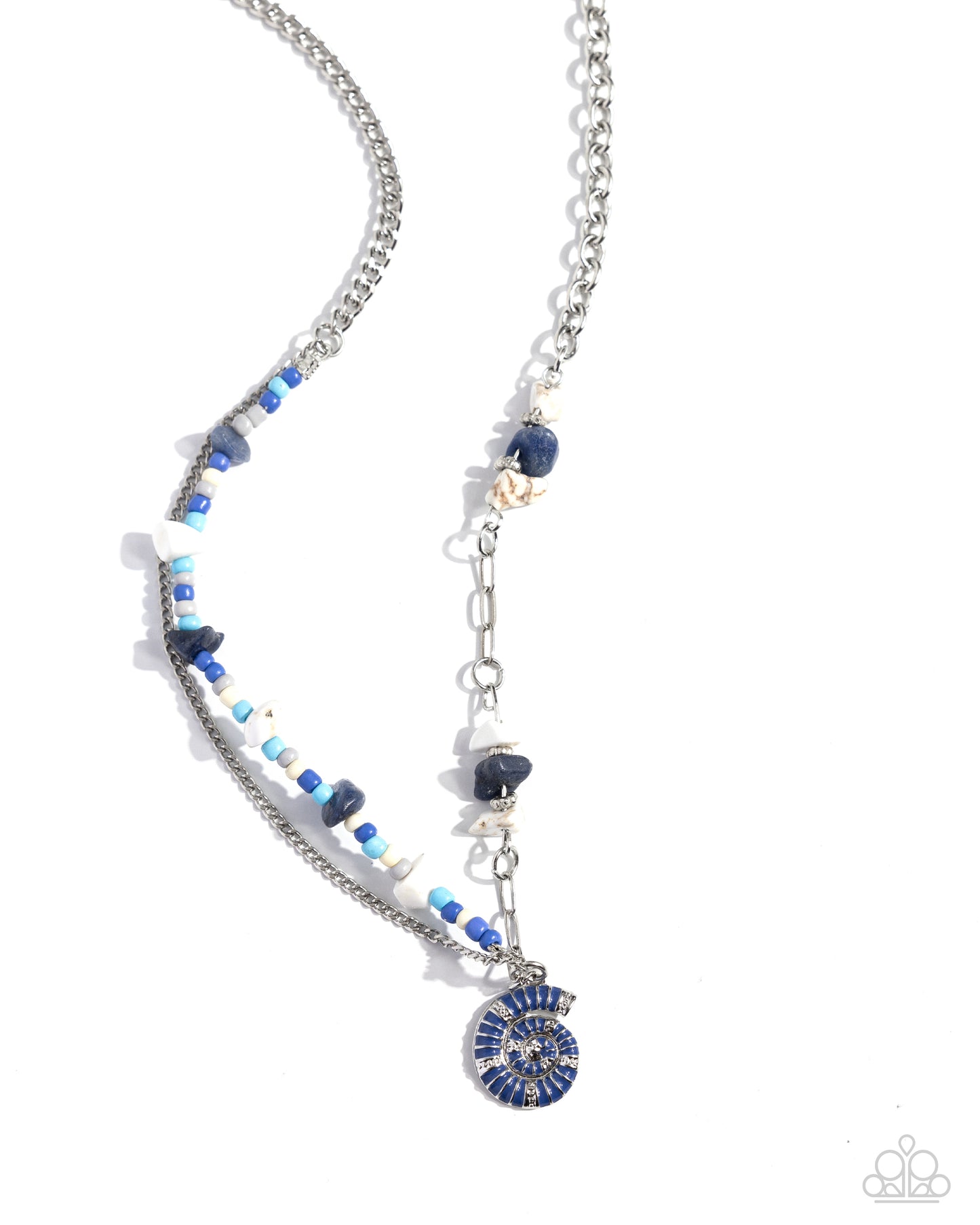 Paparazzi Spiraling Seafloor Blue Necklace