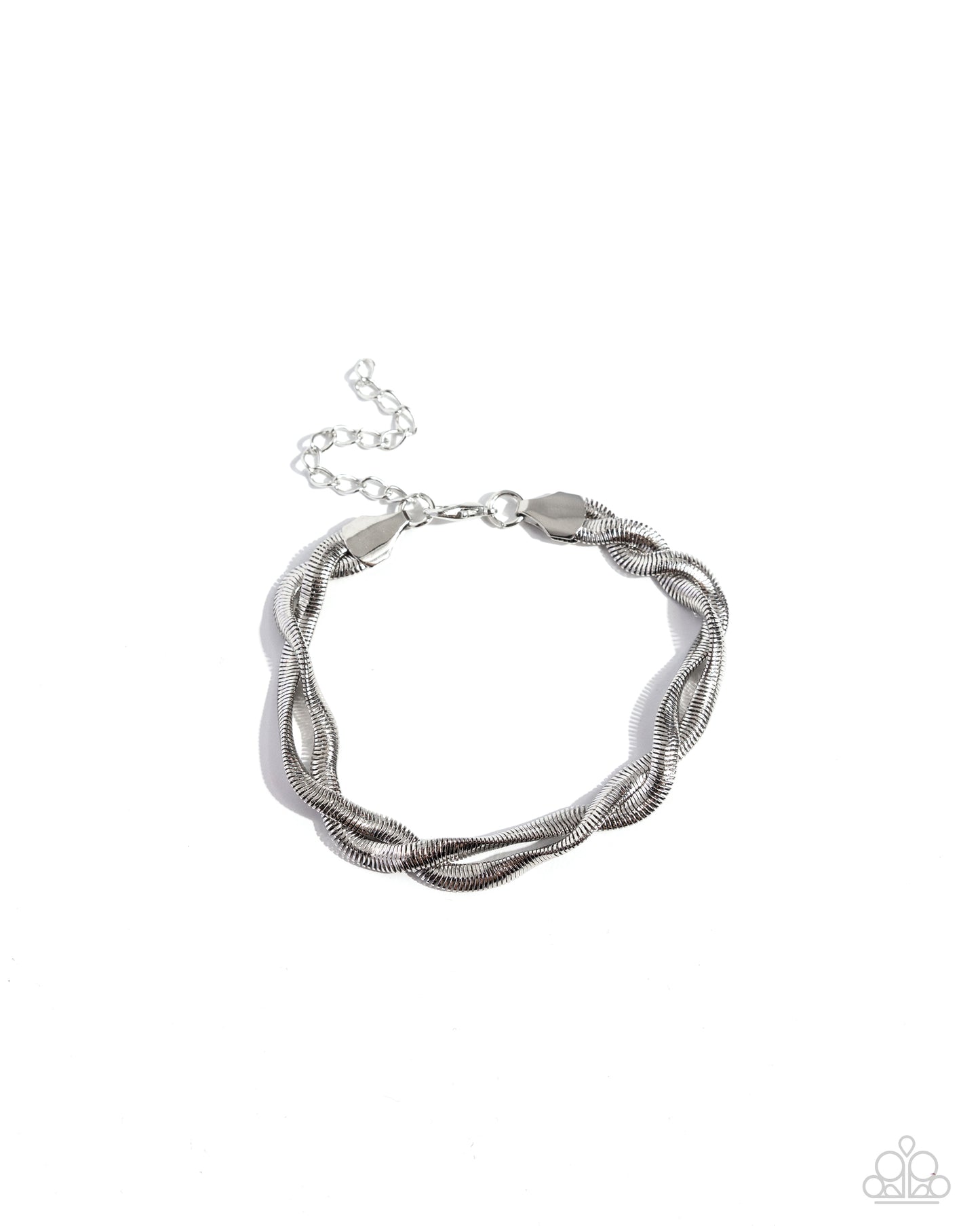 Paparazzi Tasteful Twists - Silver Bracelet