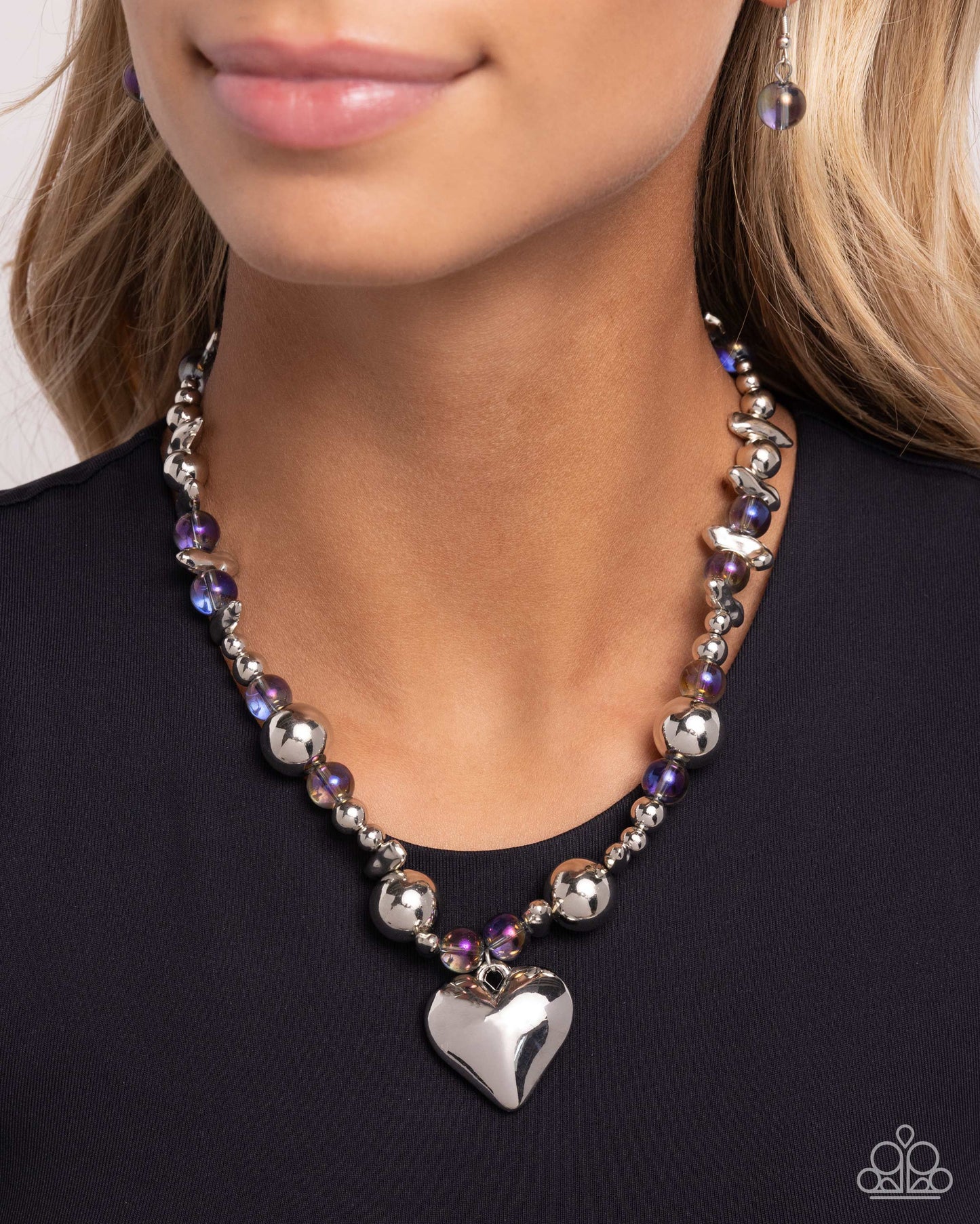 Paparazzi - Glistening Gossip - Purple Necklace