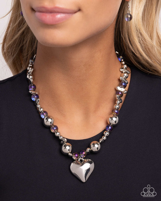 Paparazzi Glistening Gossip - Purple Necklace