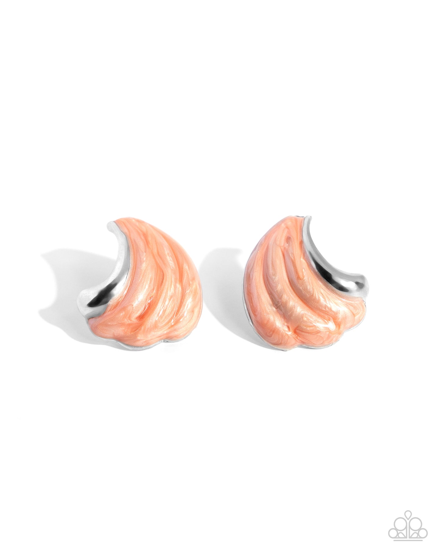 Paparazzi - Whimsical Waves - Orange Earrings