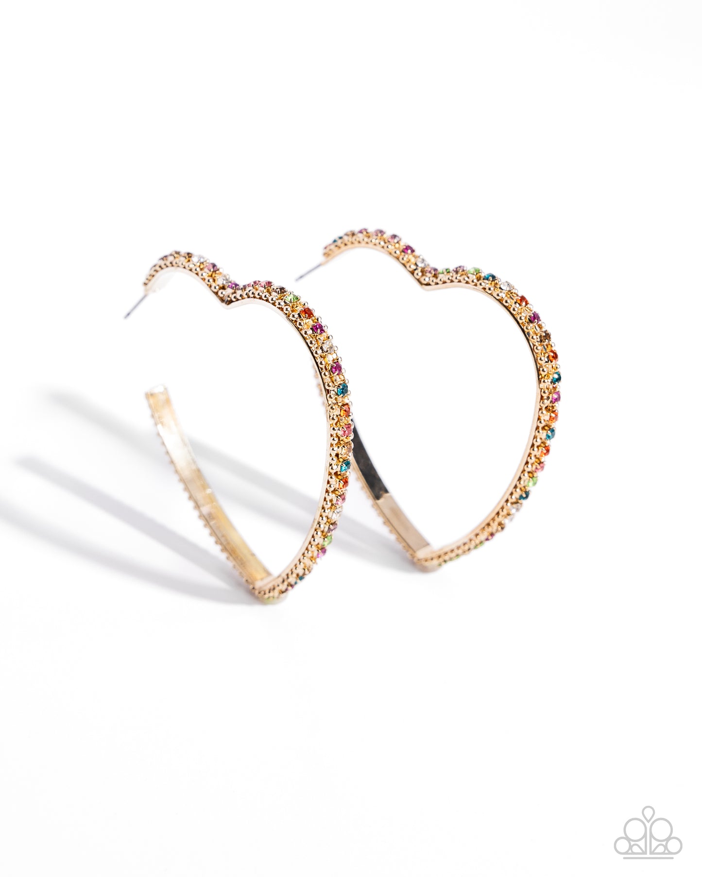 Paparazzi Halftime Hearts - Multi Earrings