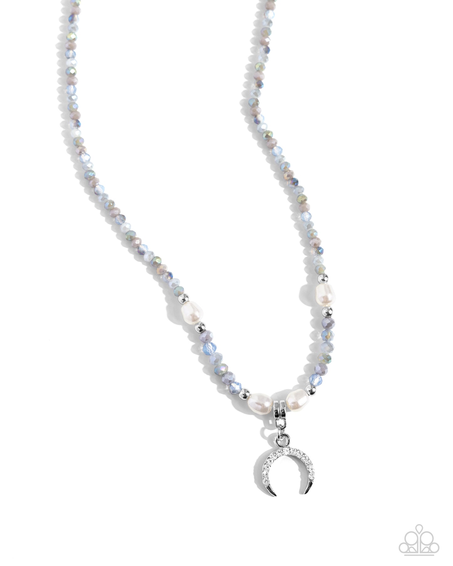 Paparazzi - Trendy Trenchant - Silver Necklace