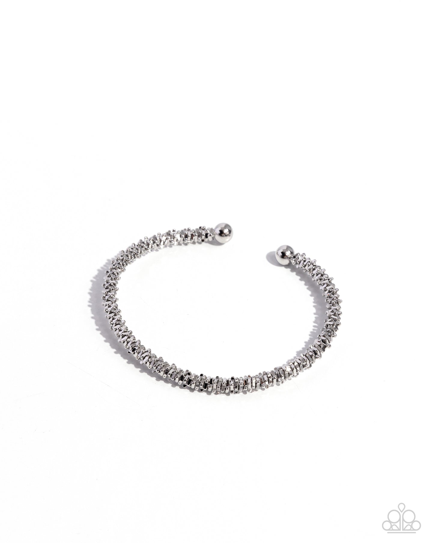 Paparazzi Twisted Trenchant Silver Bracelet