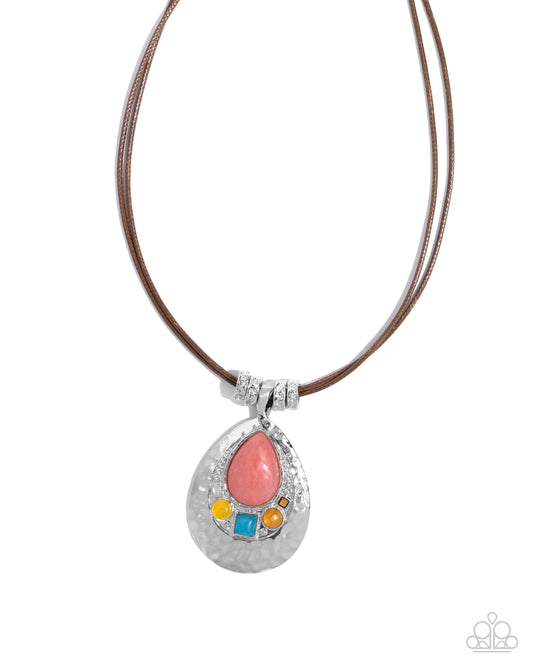 Paparazzi Admirably Artisan - Pink Necklace