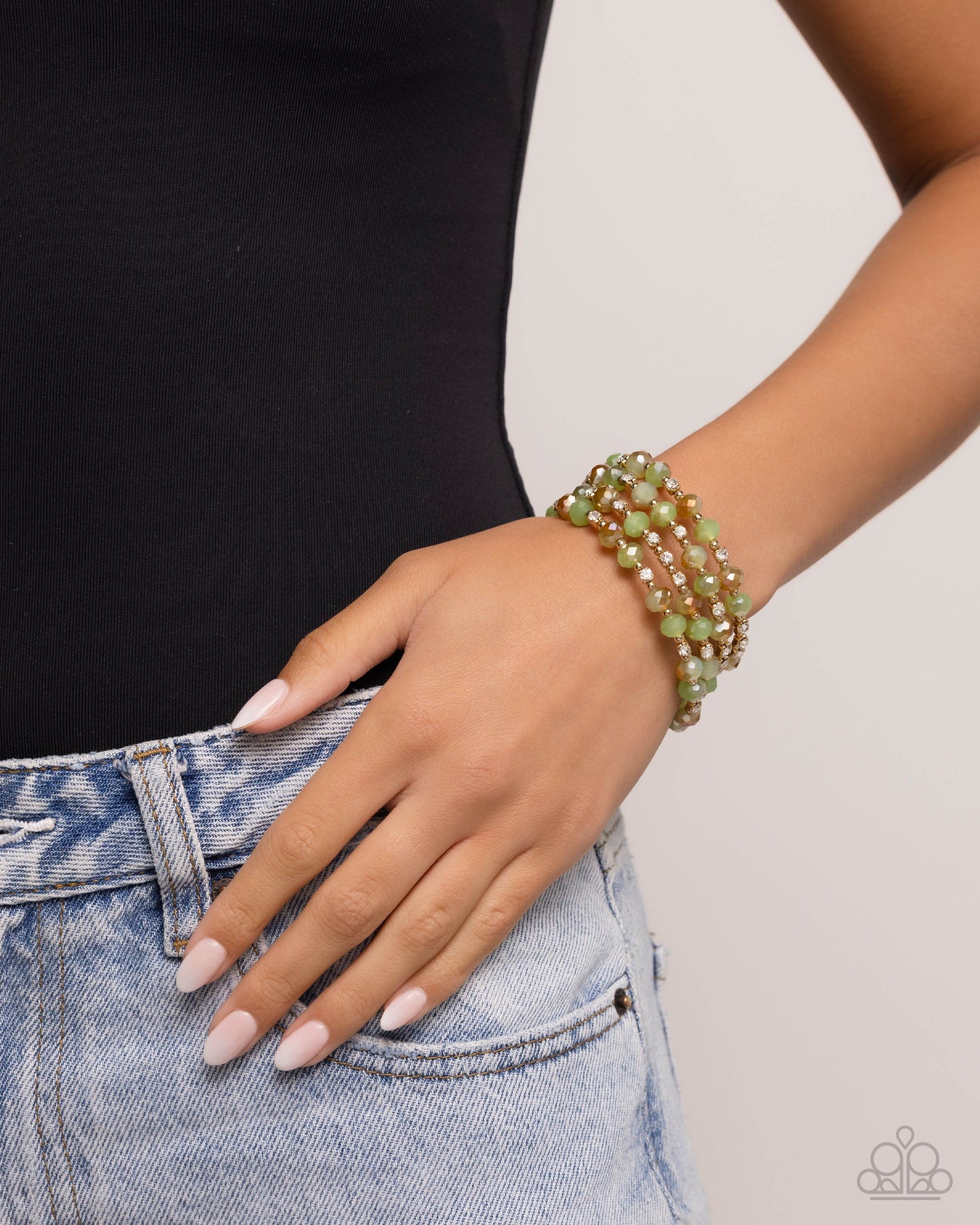 Paparazzi - Refined Reality - Green Bracelet