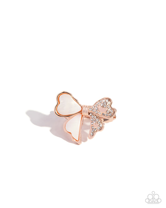 Paparazzi BOW-stopper - Rose Gold Ring