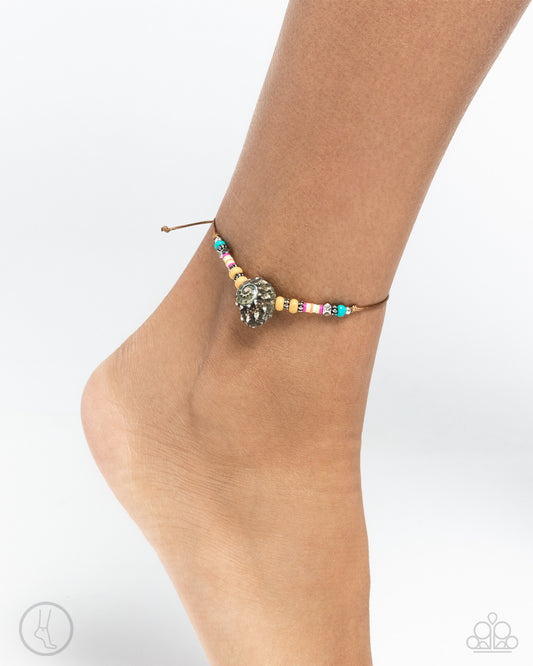 Paparazzi - Break the SHELL - Yellow ANKLET