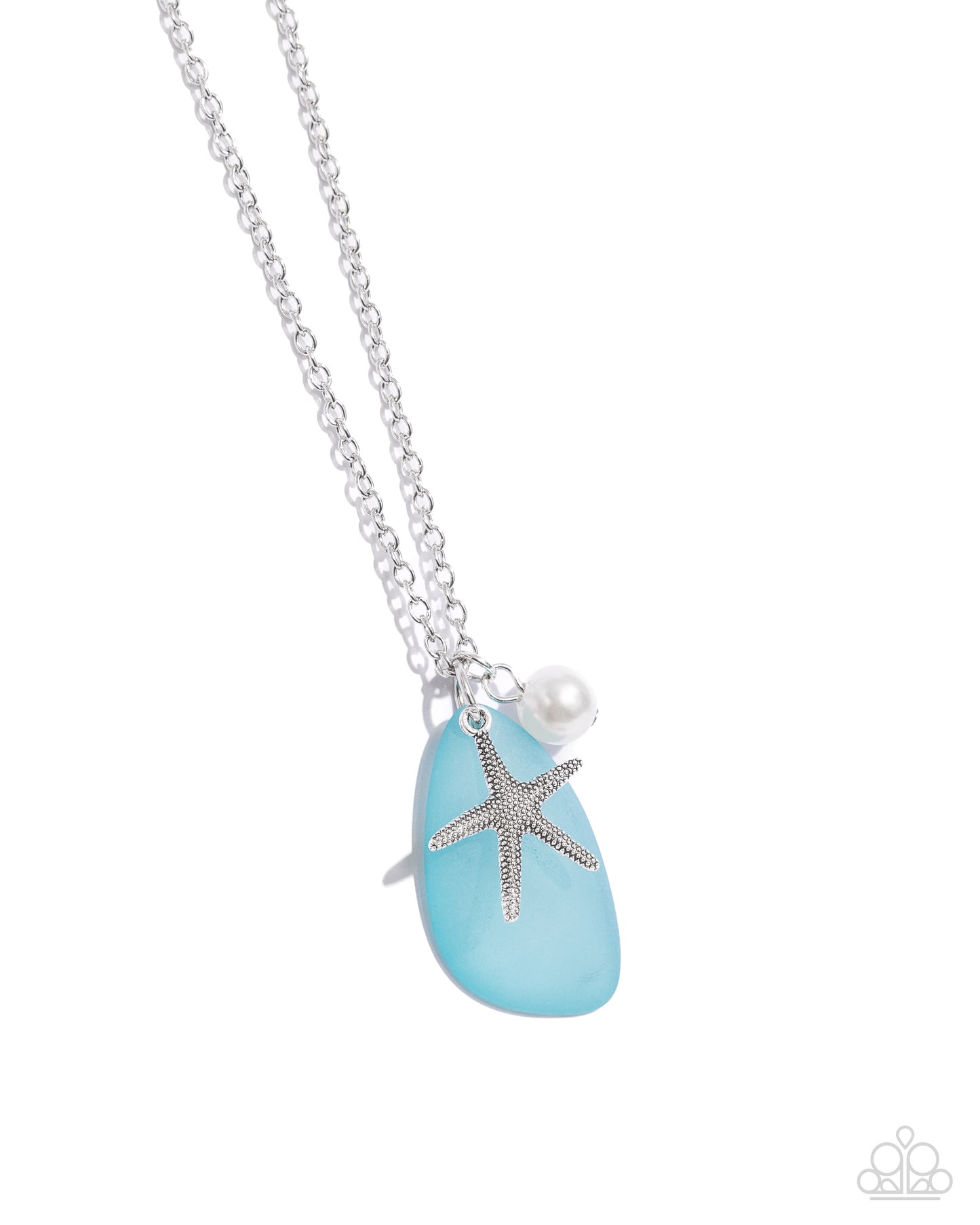 Paparazzi - Sea Glass Stash - Blue Necklace