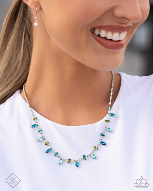 Paparazzi - Feminine Fashion - Blue Necklace