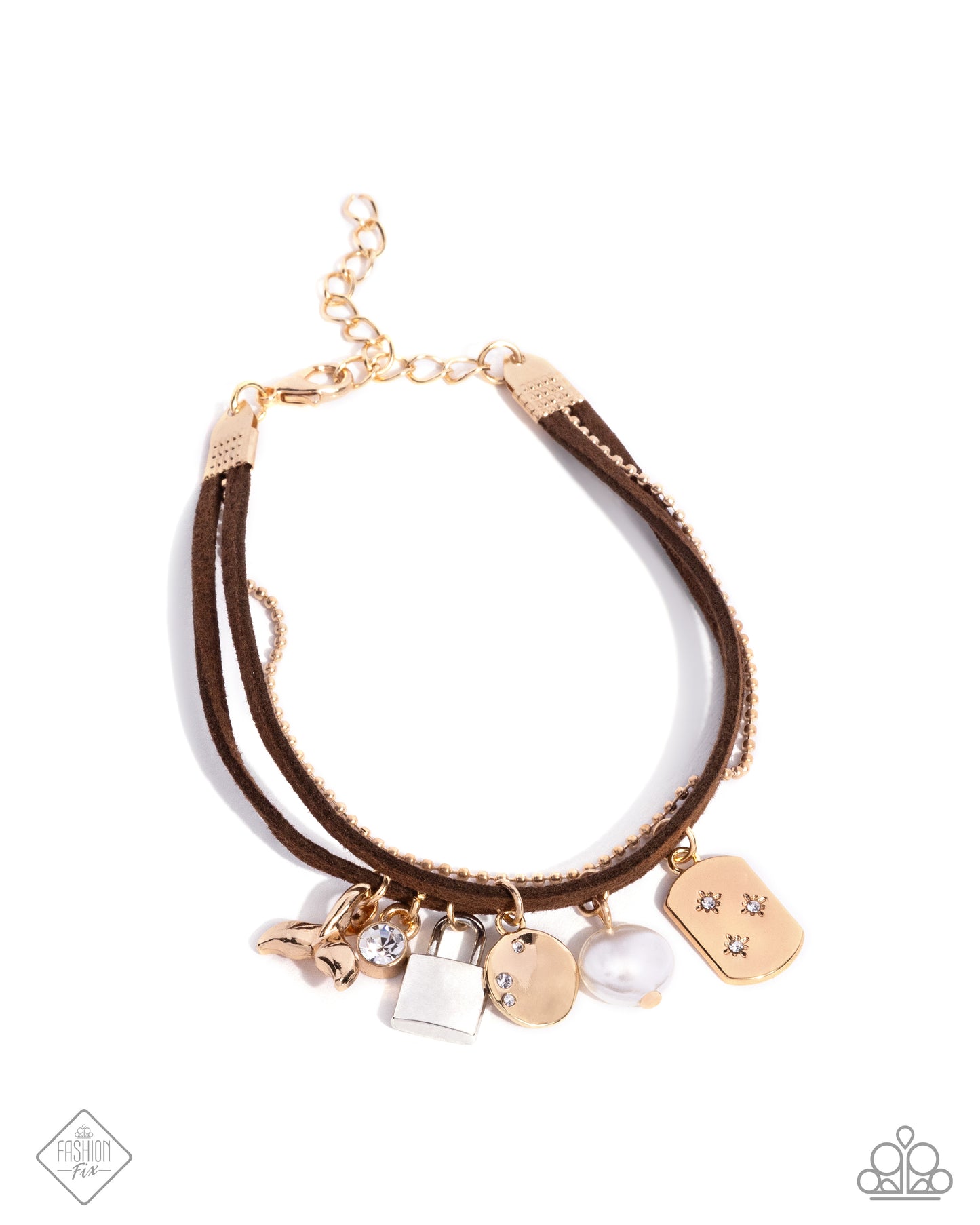 Paparazzi -Serendipitous Suede - Brown Bracelets