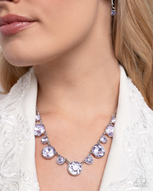 Paparazzi - Genteel Gallery - Purple Necklace