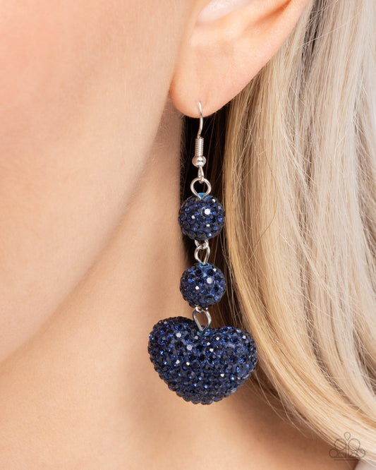 Paparazzi - Vision in Shimmer - Blue Earrings