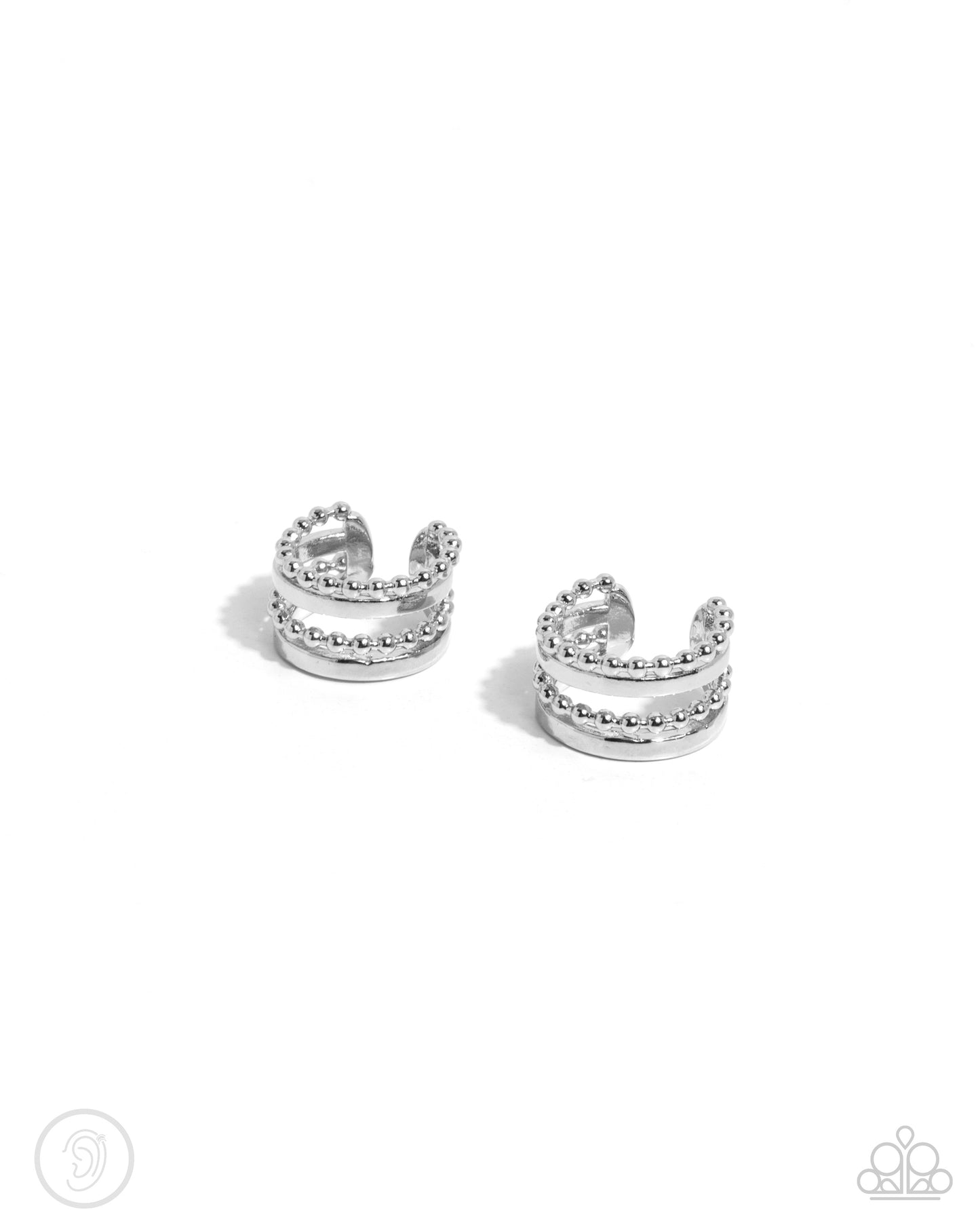 Paparazzi Stacked Spectacle - Silver Earrings