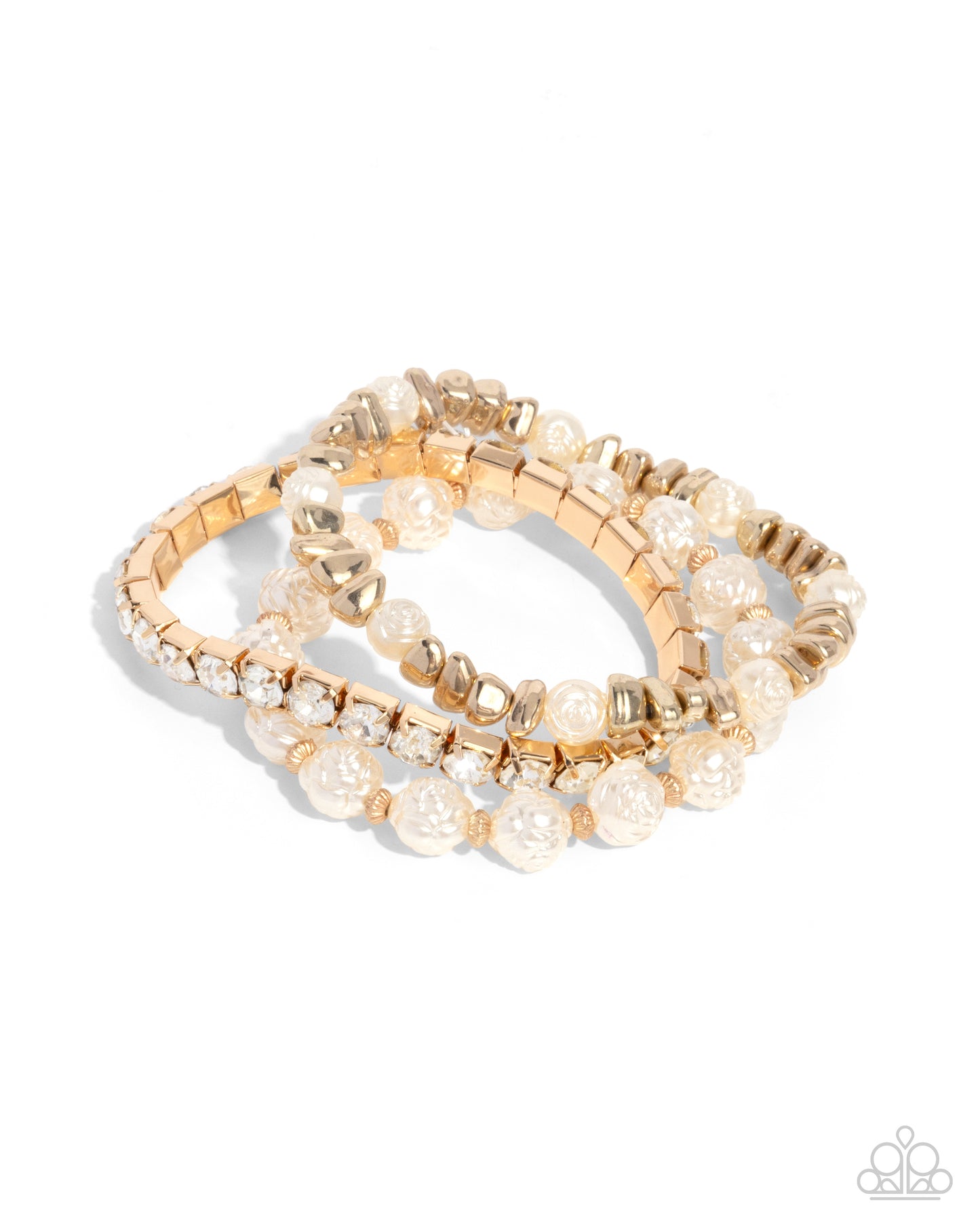 Paparazzi Fair Florals - Gold Bracelet