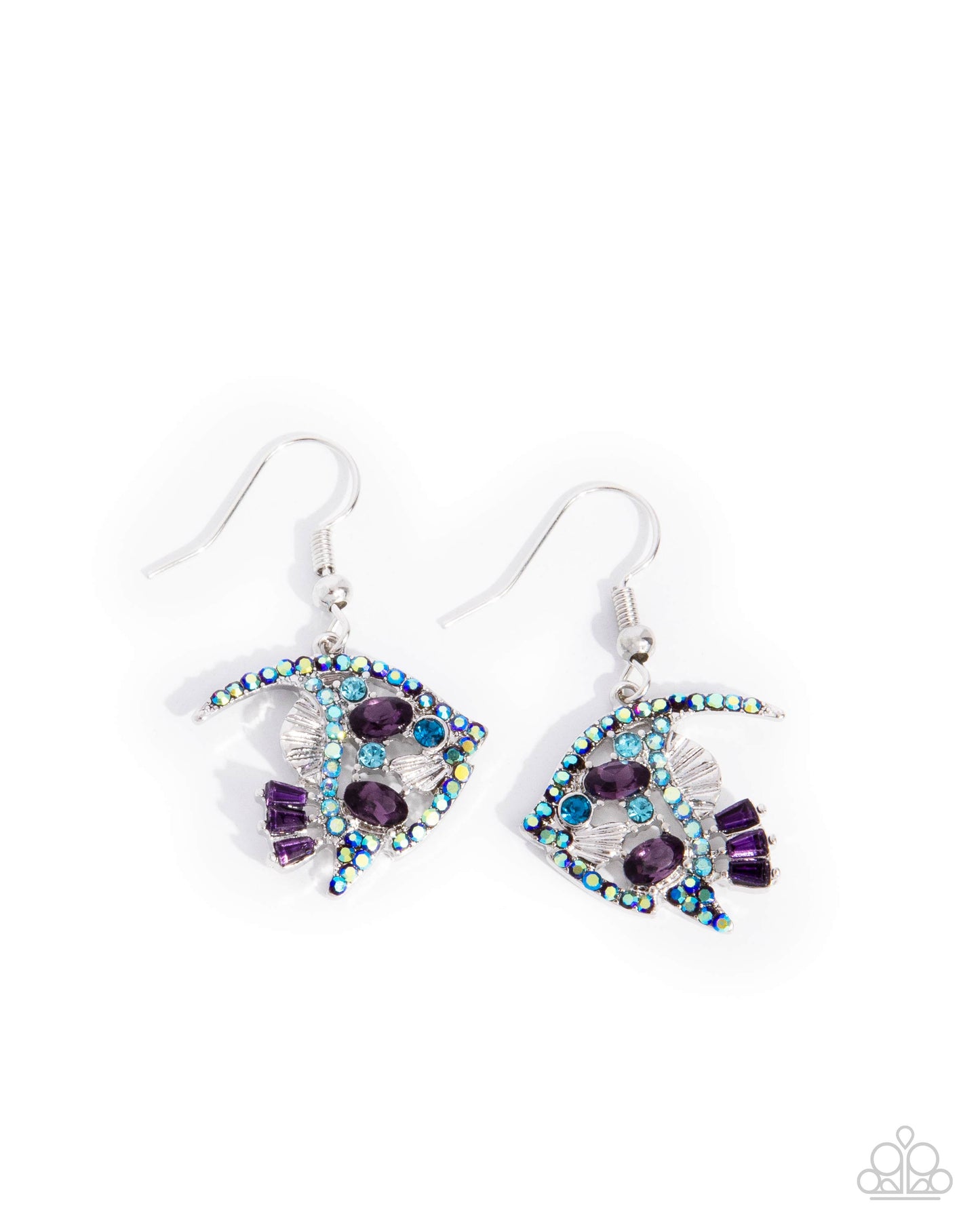 Paparazzi - Fancy Free Fish - Purple Earrings