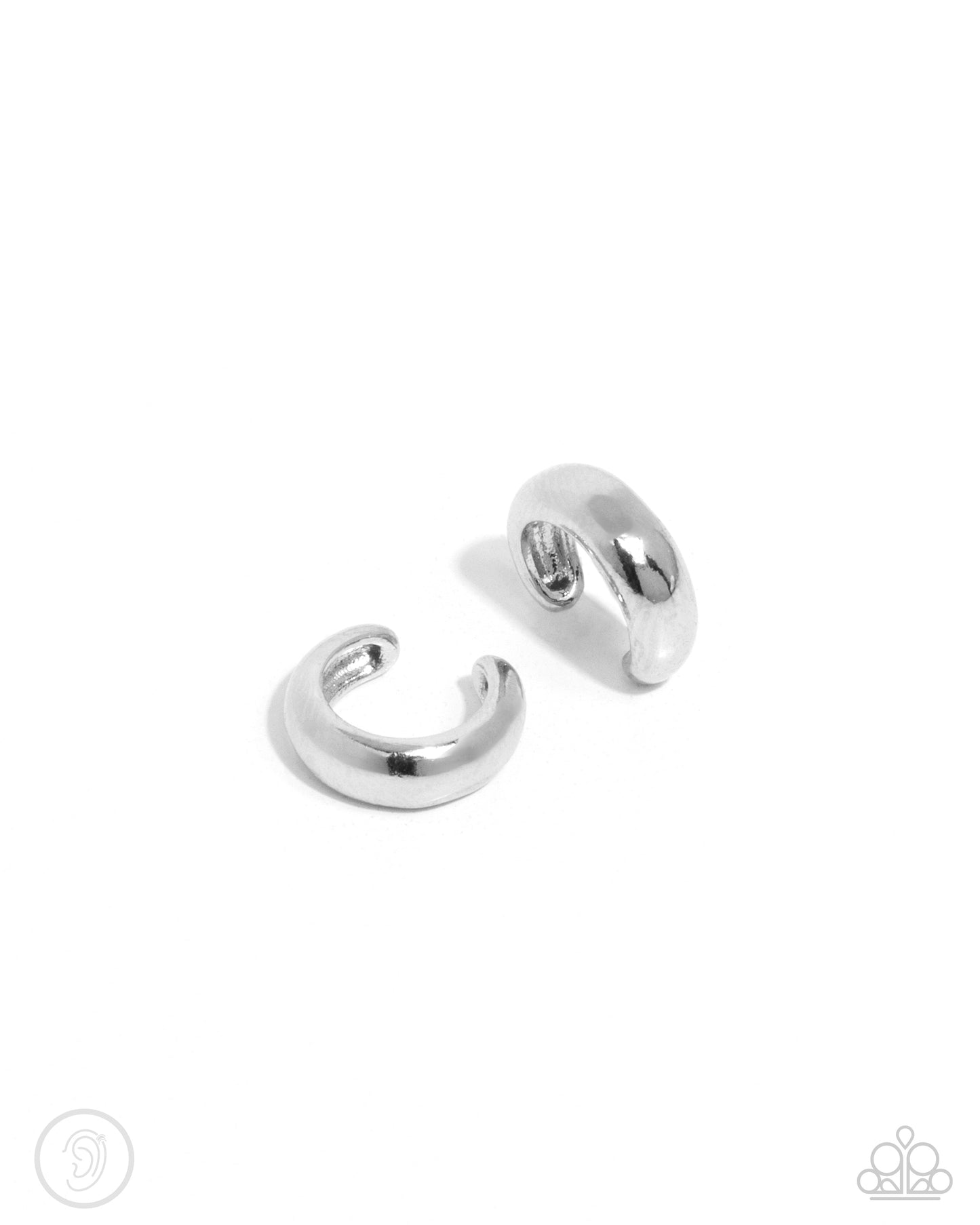 Paparazzi - Classic Cuff - Silver Cuff Earrings