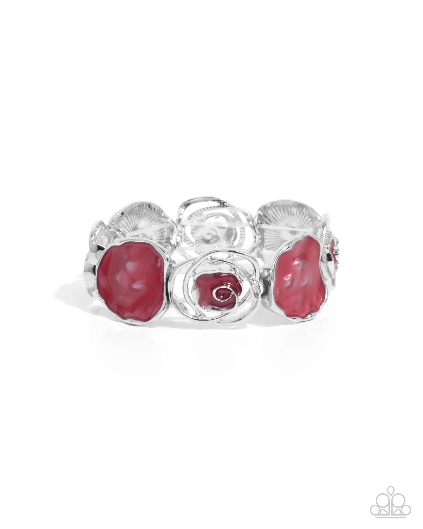 Paparazzi Rosy Rubato - Red Bracelets