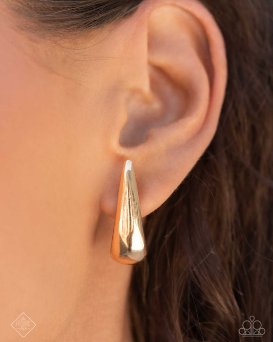 Paparazzi - Positive Change - Gold Earrings