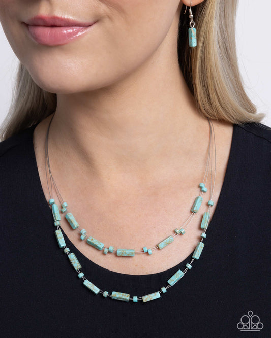 Paparazzi Earthy Extrovert - Blue Necklace