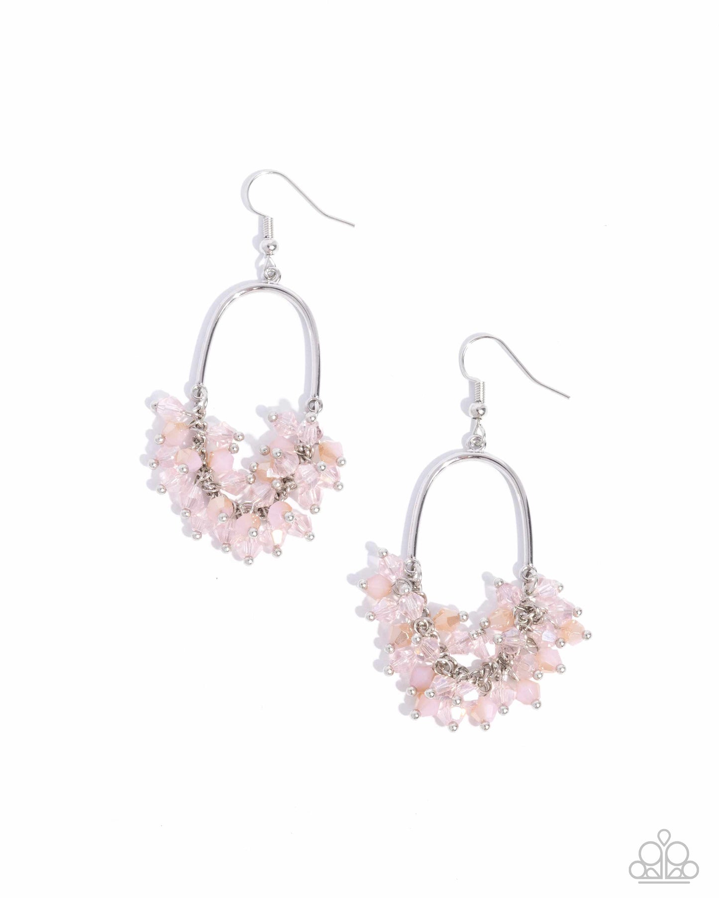 Paparazzi - Chandelier Check - Pink Earrings