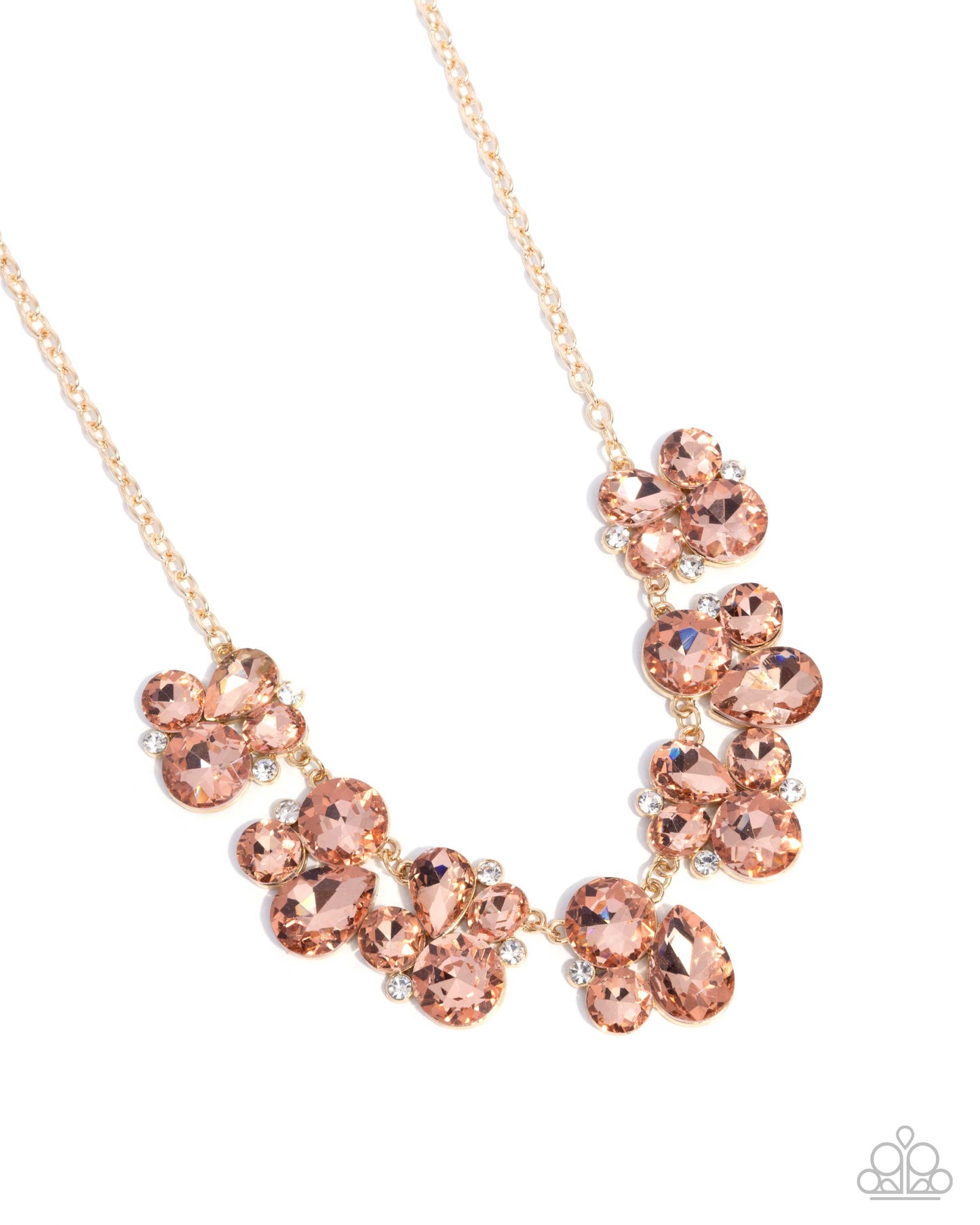 Paparazzi - Fairytale Frost - Gold Necklace