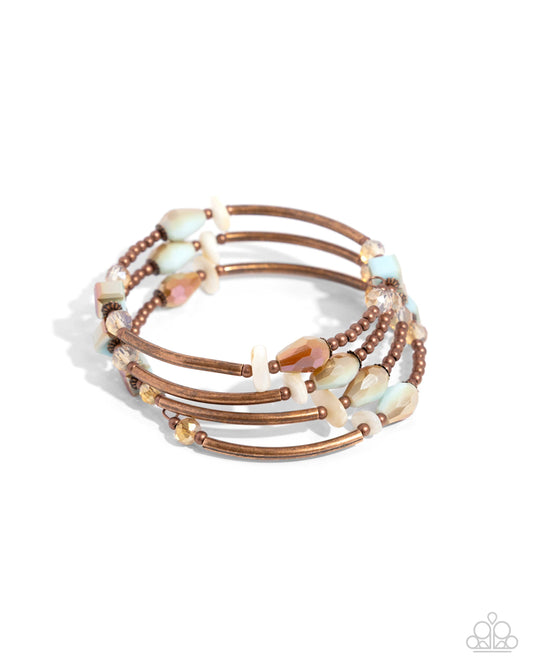 Paparazzi Multiple Choice - Copper Bracelet