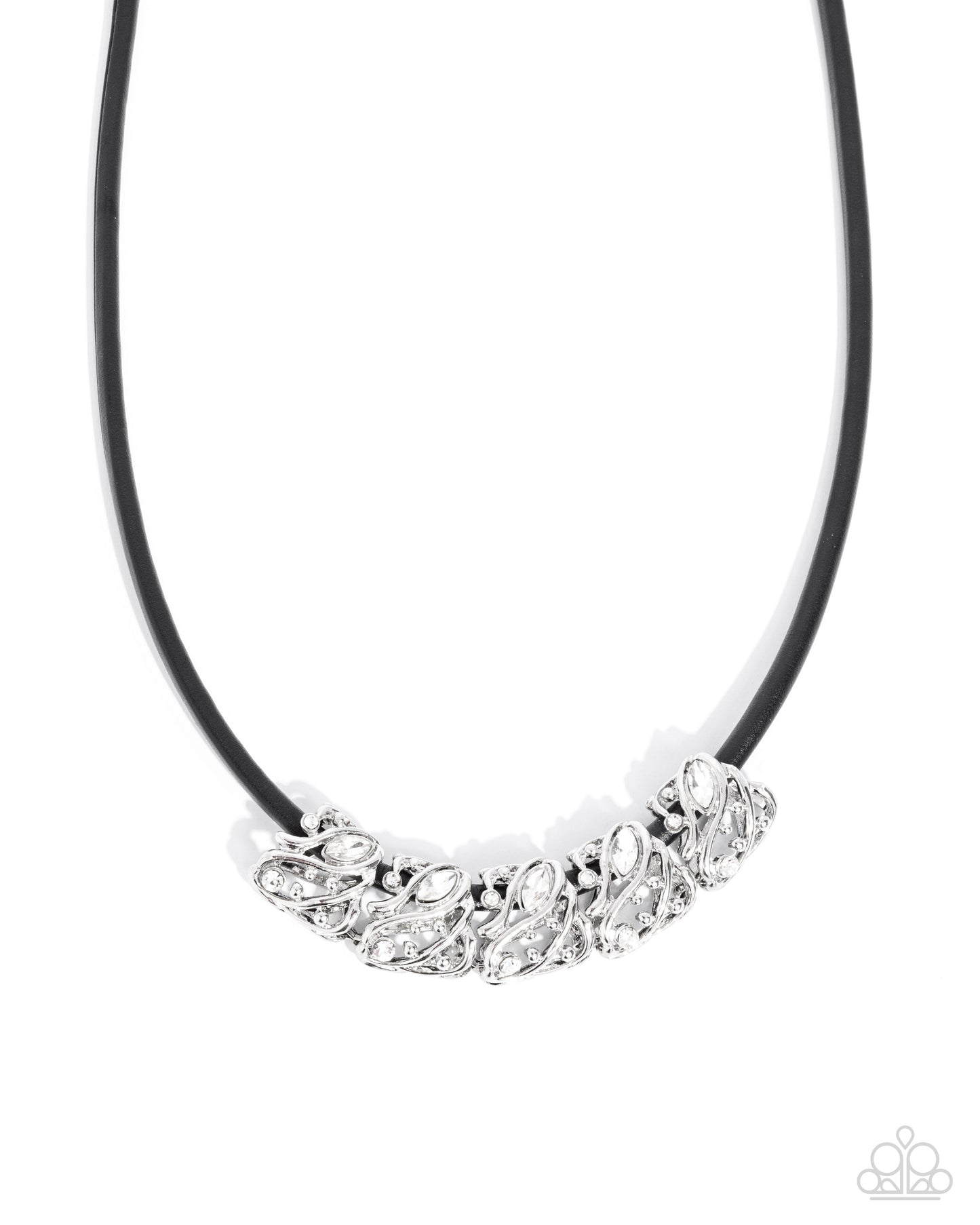 Paparazzi Sprig Shimmer - Black Necklace