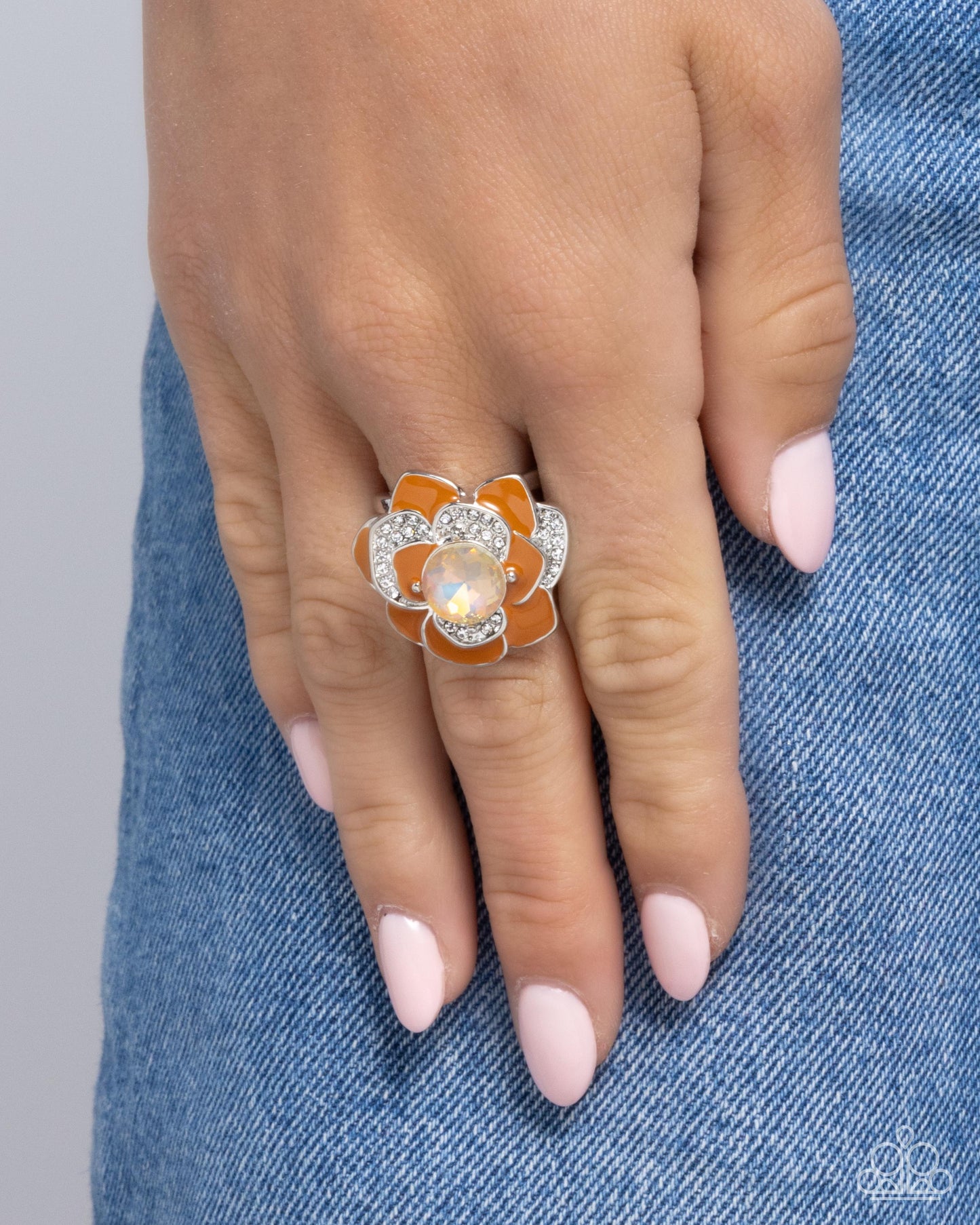 Paparazzi Bridging Bling - Orange Ring