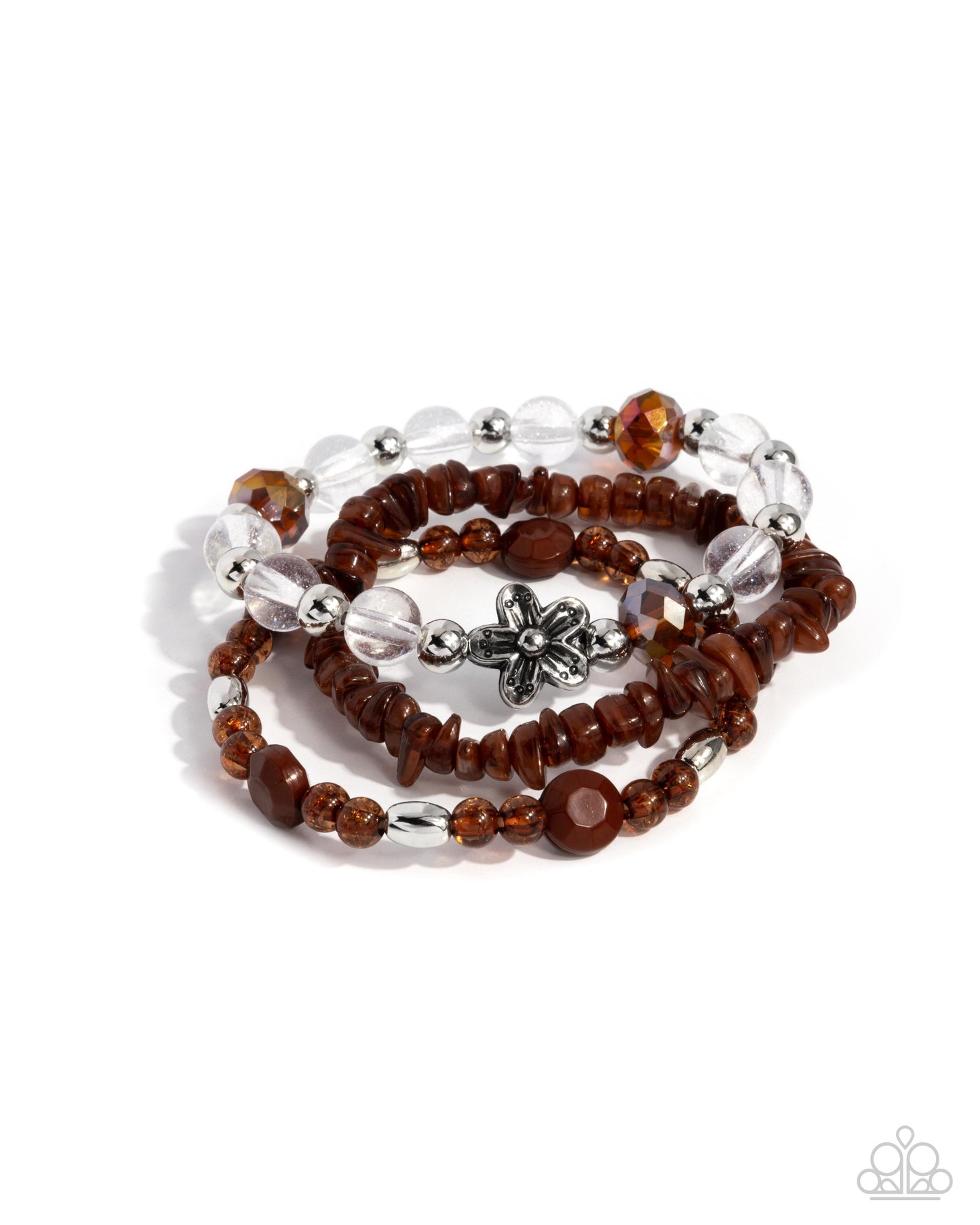 Paparazzi Spellbound Stack - Brown Bracelet