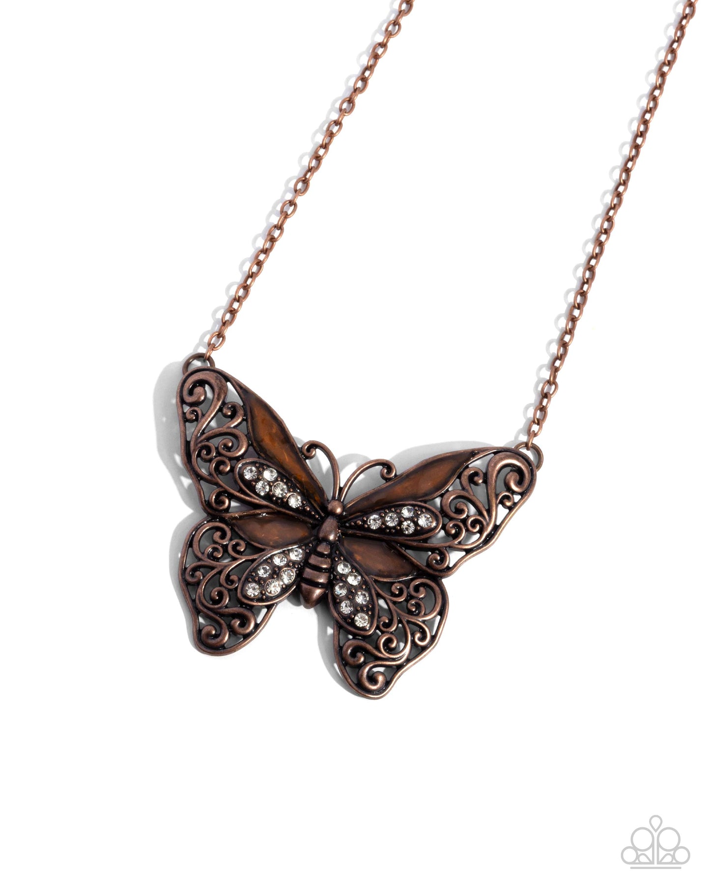 Paparazzi Flawless Flight - Copper Necklace