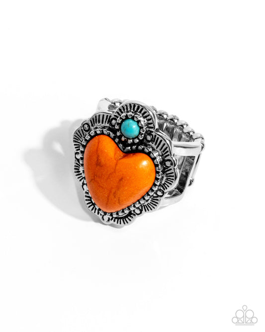 Paparazzi Texas Ranger - Orange Ring