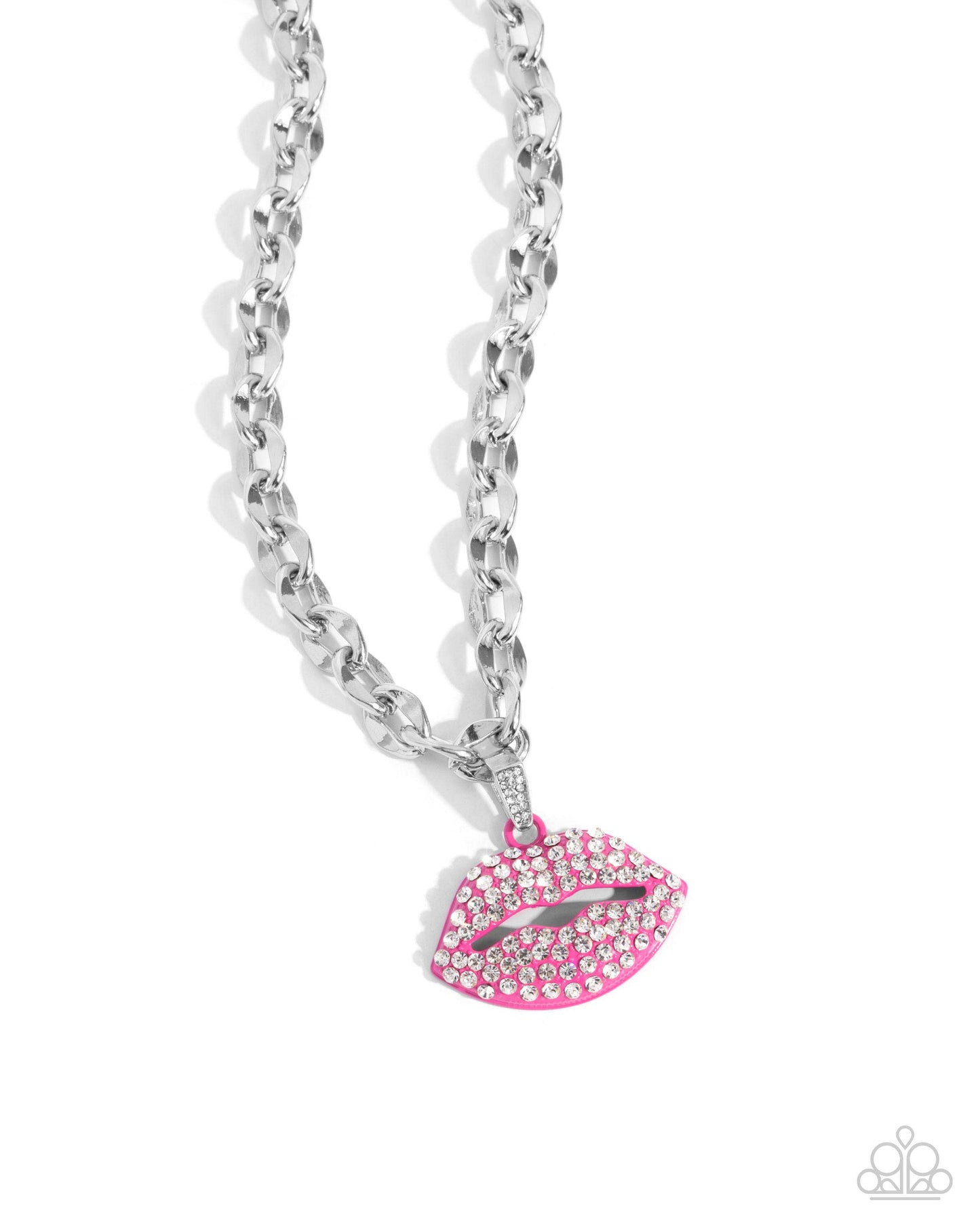 Paparazzi Keepsake Kisser - Pink Necklace