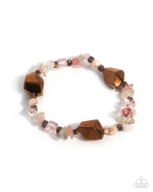 Paparazzi Eclectic Ease - Copper Bracelet