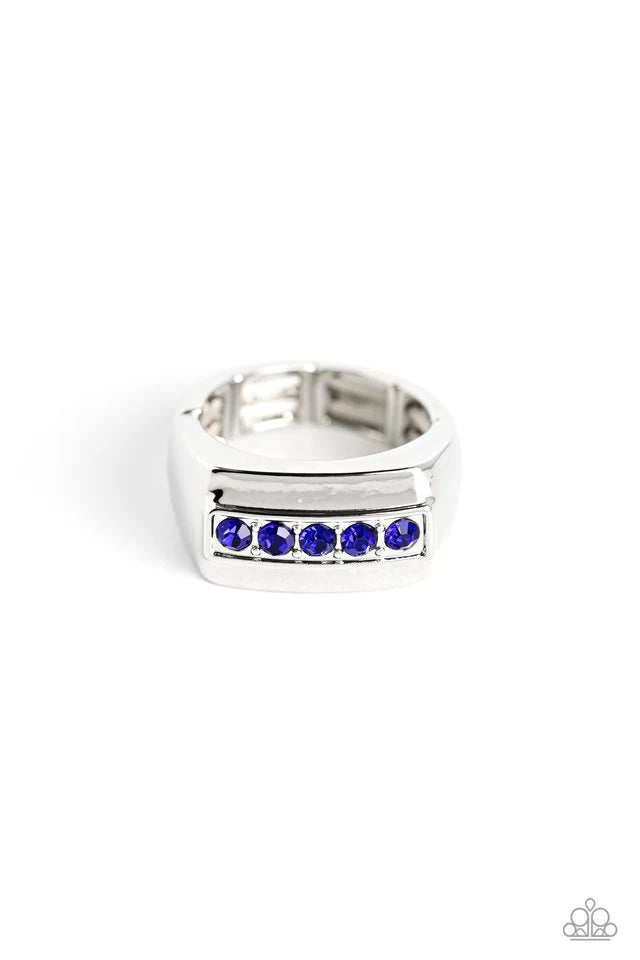 Paparazzi Men’s Ring ~ BRAWL For One - Blue