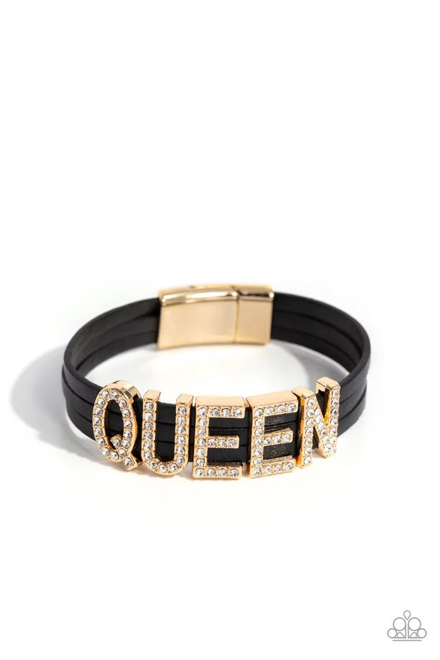 Paparazzi Queen of My Life Gold Bracelet